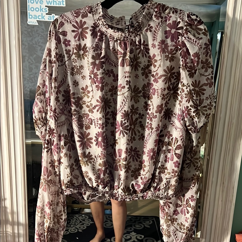 Free People Floral Top
